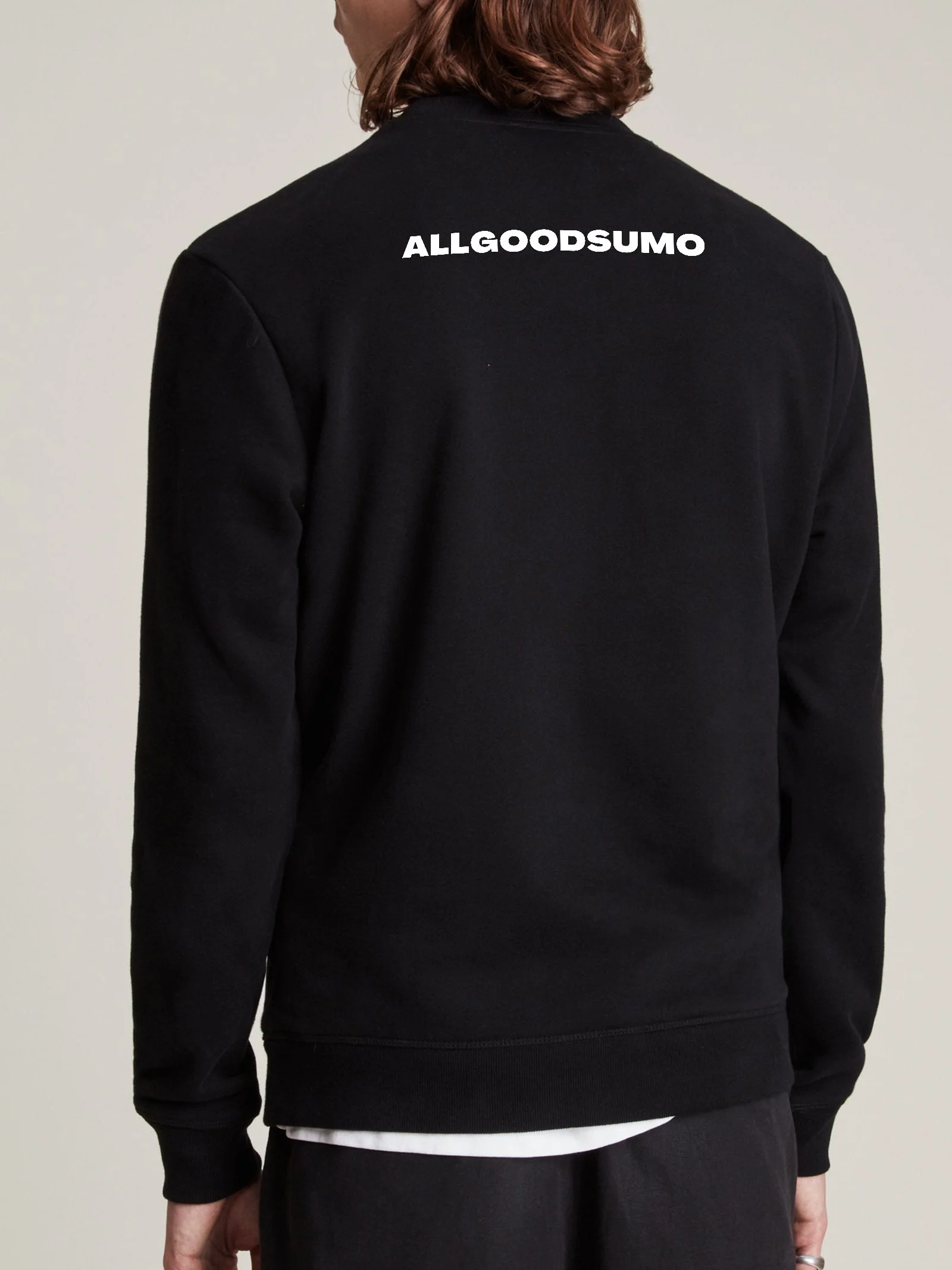 Goyemon Wrist Patch Urake Sweat ブラック GARMENT DYED URAKE | OVERSIZED PULLOVER – ATON | エイトン